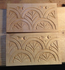 Alder carving tests with new chisel.