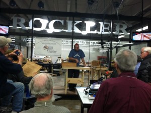 Doing the Demo at Rockler