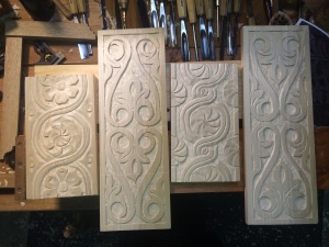 Carved box sides for the Travel Box.